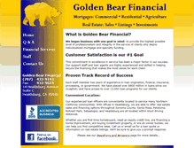 Tablet Screenshot of goldenbearfinancial.net